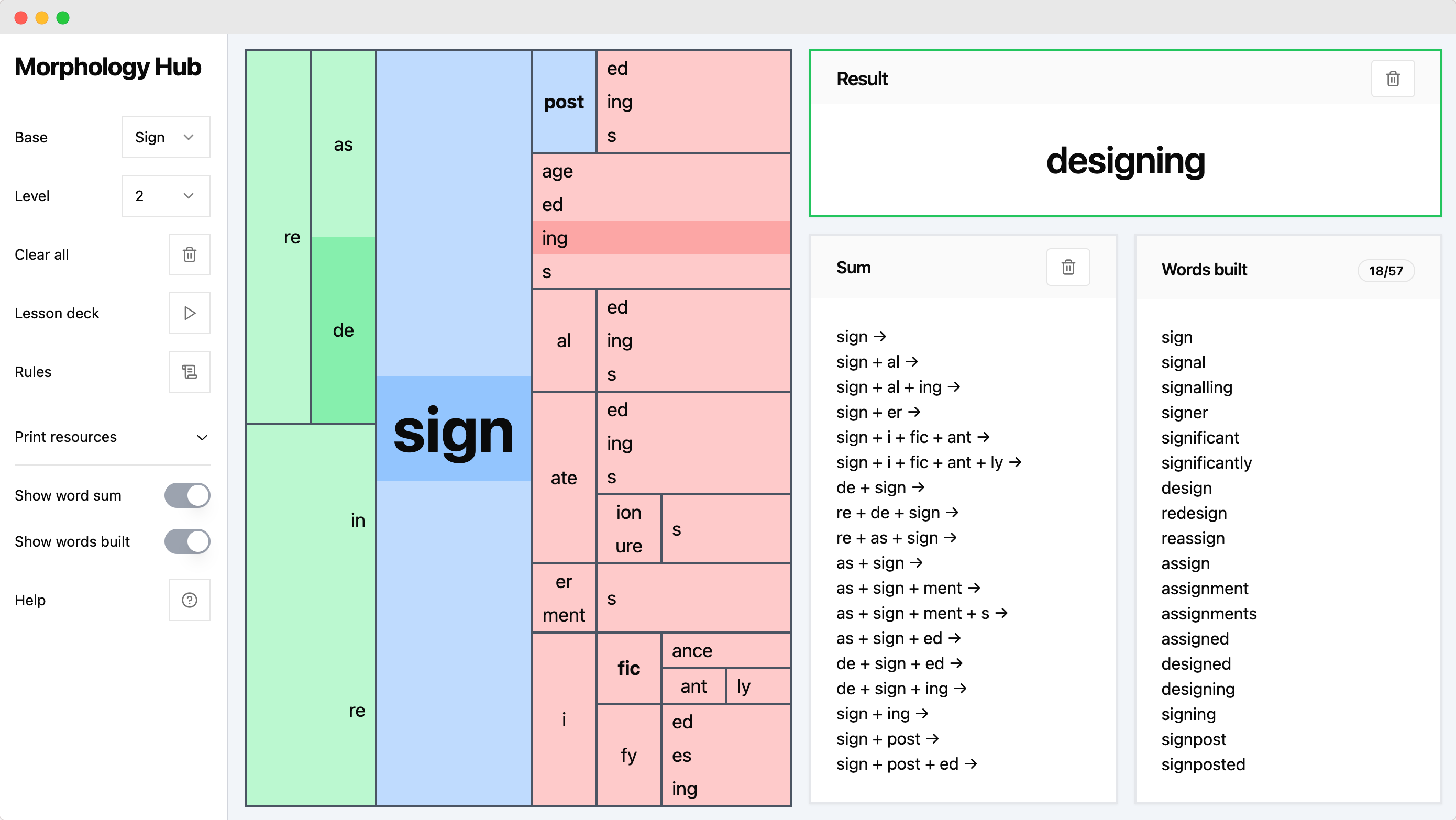 Matrix Word Builder